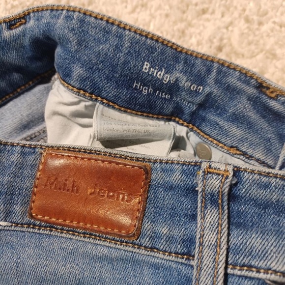 M.I.H. High Rise Skinny 'Bridge' Jeans in Stonewash Chip - Picture 10 of 11